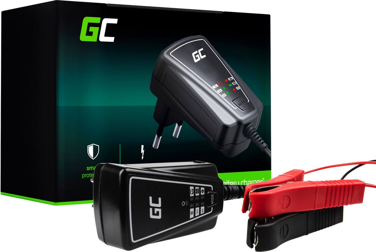 Green cell charger for batteries 6v 12v (1a).
