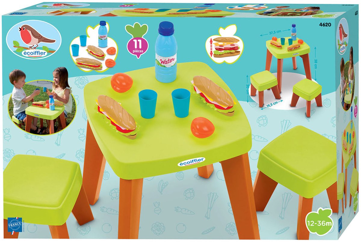 Juego de juego de mesa de picnic más ecológico, 10dlg.