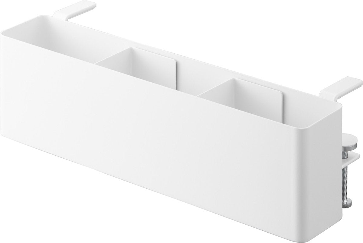 Cesta de mesa Yamazaki con abrazadera - estrecha - torre - blanco