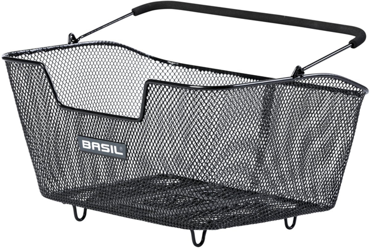 Basil Base M Multi System - Bicycle Basket - En la parte posterior - Negro