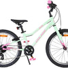 Bicicleta infantil Volare Milano - niña - 20 pulgadas - verde menta - 6 velocidades