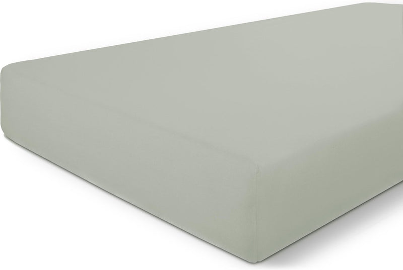 Byrklund sábana bajera básica de algodón - 180x200 - 100% algodón - gris verde
