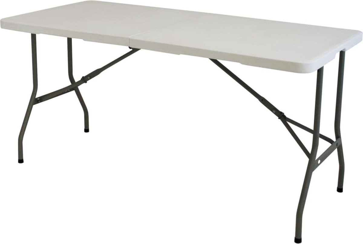 Eurotrail pavillon s - campingtafel - 152*71*75cm - wit grijs