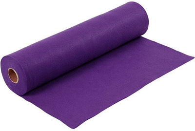 Feltro per hobby Creative Company, l: 45 cm, spess. 1,5-2 mm, 180-200 g, viola, 5 m 1 rotolo