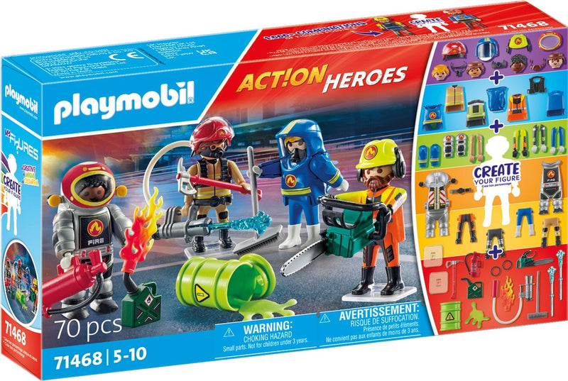 Playmobil Action Heroes i miei personaggi vigili del fuoco - 71468