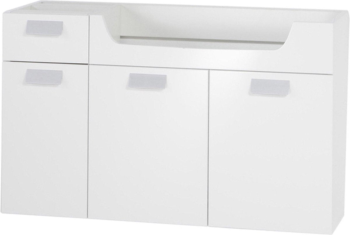 Mueble bajo Differnz 100x60x33cm con cierre suave MDF blanco