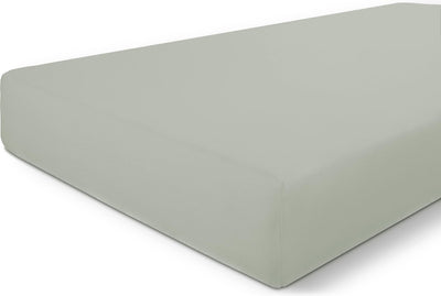 Byrklund hoeslaken bed basics cotton - 140x200 - 100% katoen - grijsgroen
