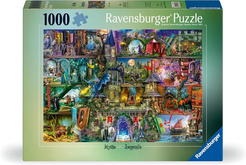 Ravensburger erwachsenenpuzzle 1000 pezzi: miti e leggende