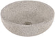 Lavabo de terrazo Differnz - 40x40x15cm - redondo - terrazo - blanco mate negro