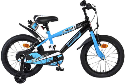 Valorare SportVo per bambini Bike Boys da 16 pollici Blu Nero Freni a due mani