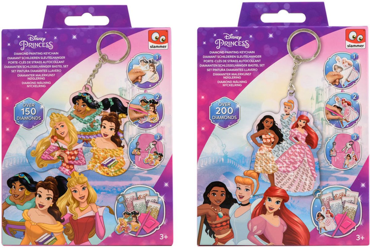 Disney Princess Diamond Painting Keychain