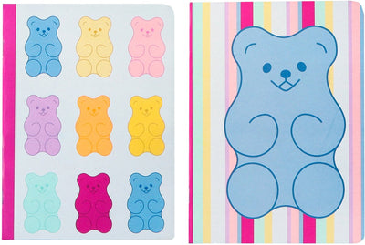 Cuadernos canguro - b'log sweet candy - tamaño A5 - con raya - 2 piezas - con aroma a fresa - an-122664-a