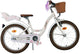 Bicicleta infantil Volare Blossom - niña - 18 pulgadas - blanca