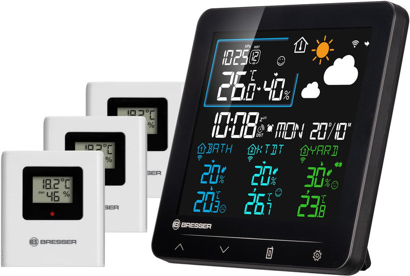 Stazione meteorologica Bresser - quadro individio - nv - termo-, igrometro - 3 sensori