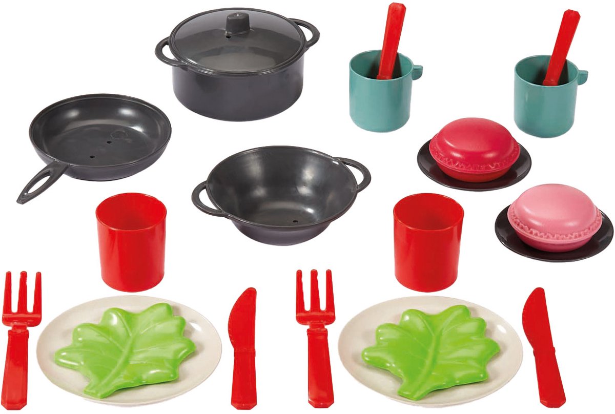 Ecoiffier 100% Chef Tea set in borsa, 22dlg.