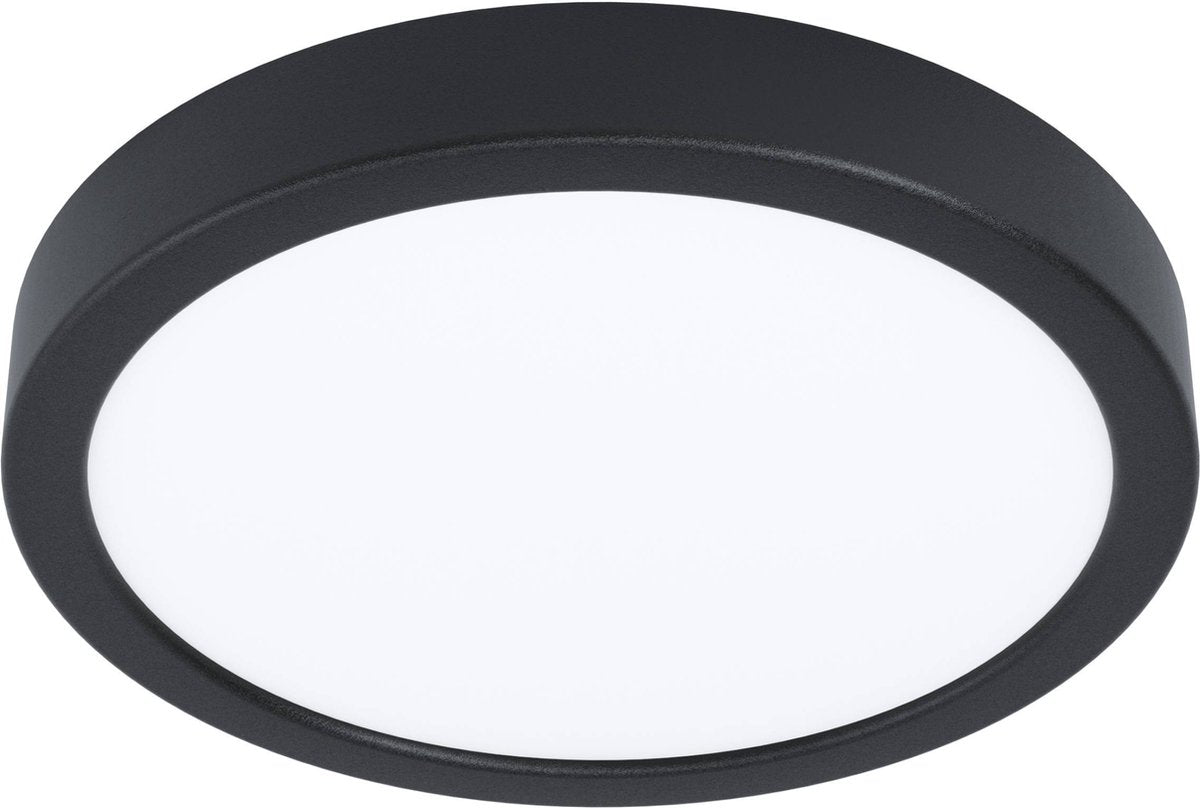 Eglo fueva 5 opbouwlamp - led - ø 21 cm - zwart wit - bewegingssensor