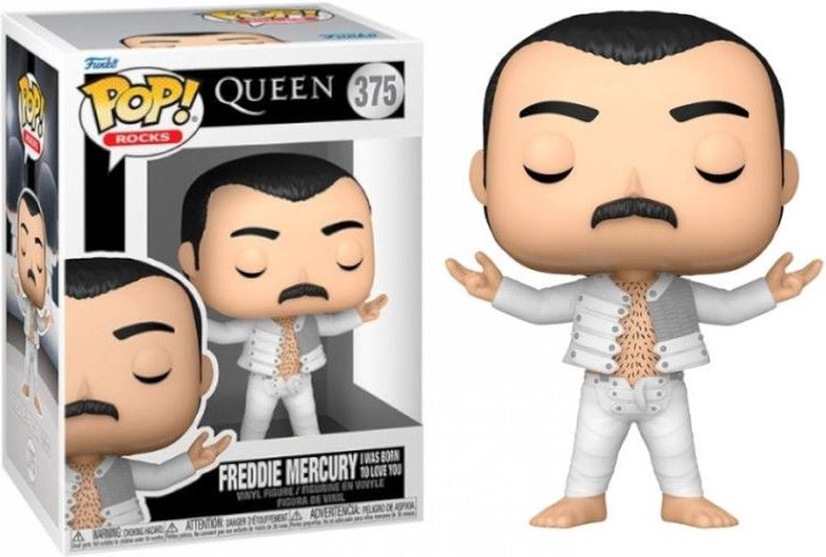 Funko pop rocks: queen - freddie mercury (i was born to love you) - pop #375