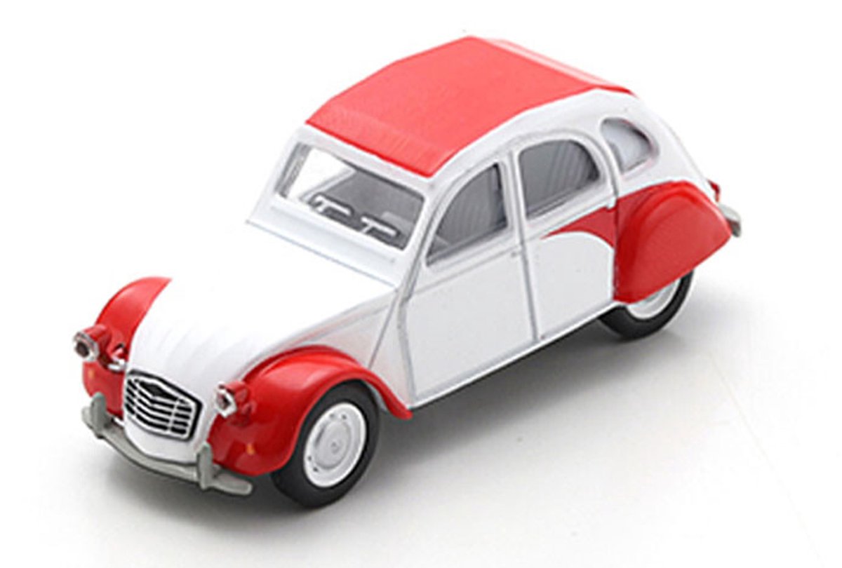 Schuco lemon 2cv, white red