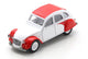Schuco lemon 2cv, white red