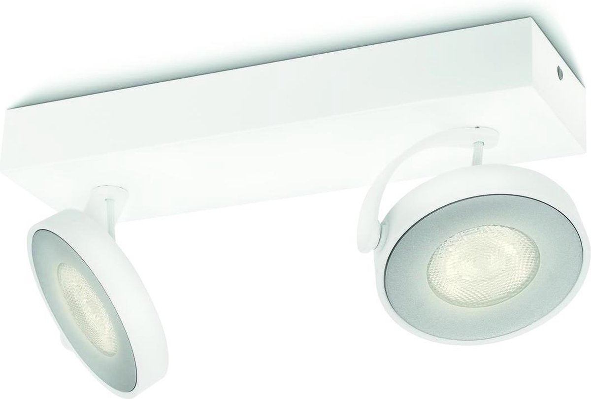 Philips LED Philips Clockwork surface-mounted spotlight - 2-light - white