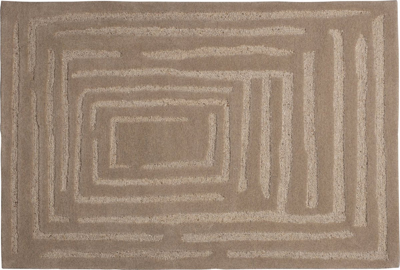 Tappeto Wood Alicia - lana - sabbia - 170x240