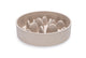 Designed by lotte pom antischrokbak hond - slow feeder hond - voerbak - vaatwasserbestendig - bamboe - beige - 800 ml