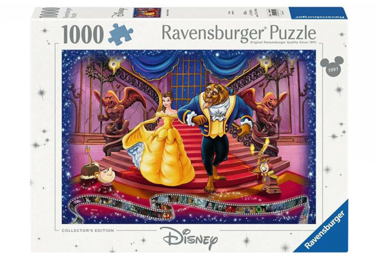 Rompecabezas Ravensburger dinsey belle y la bestia, 1000 piezas.