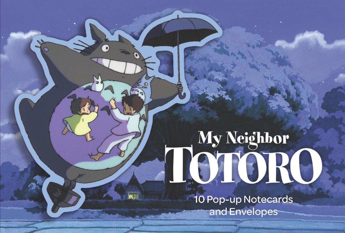 Crónica libros mi vecino totoro tarjetas pop-up