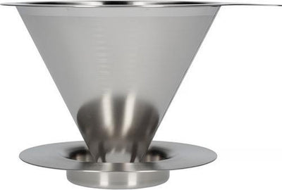 Hario dripper v60-02 - double mesh metal dripper stainless steel