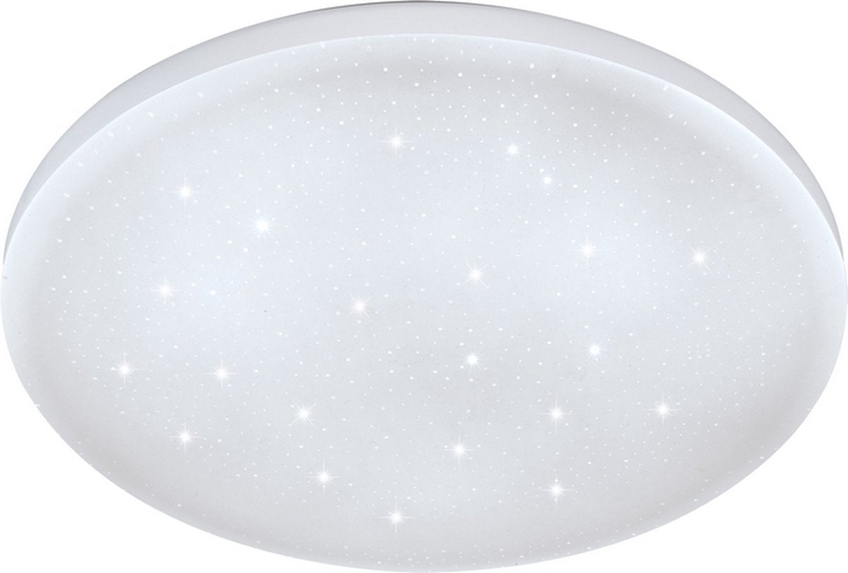 Eglo frania-s plafondlamp - led - ø 22 cm - wit - glinsterend