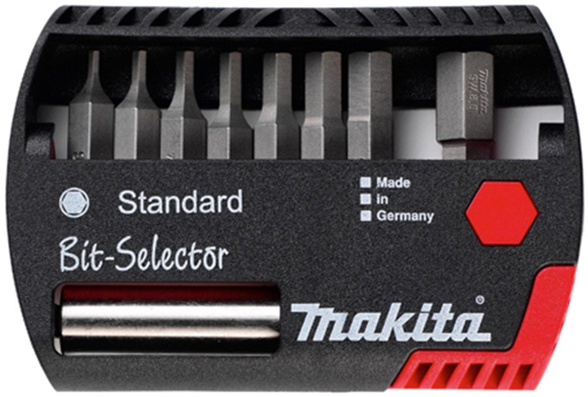 Accesorios Makita juego de puntas de destornillador hexagonales de 9 piezas - p-53774
