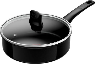Tefal renew black on - padella in ceramica - ø24 cm - senza pfas - adatta per induzione
