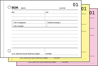 Libretto di ricevute Sigel - express - a6 orizzontale - blocco 3x50 fogli - con carta carbone - si-40270