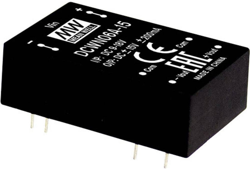 MW mean well DCWN06A-12 Modulo convertitore DC DC 250 MA 6 W Numero di uscite: 2 x contenuto 1 pezzo(i)