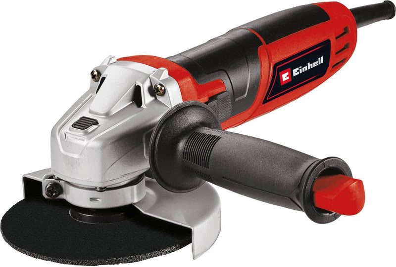 Kit amoladora angular Einhell tc-ag 125 850 -850 w - velocidad en vacío: 12.000 rpm min - ø125 mm - incl. bolsa de transporte y almacenamiento 45 22, 3 discos abrasivos de ø125 mm, 1 disco de láminas, 1 funda protectora para discos abrasivos