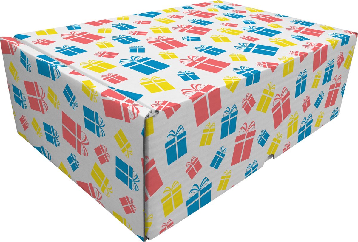 Confezione regalo Municipio 4 - confezioni di design - 30,5x21,5x11 cm - 5 pezzi - rd-351132-5