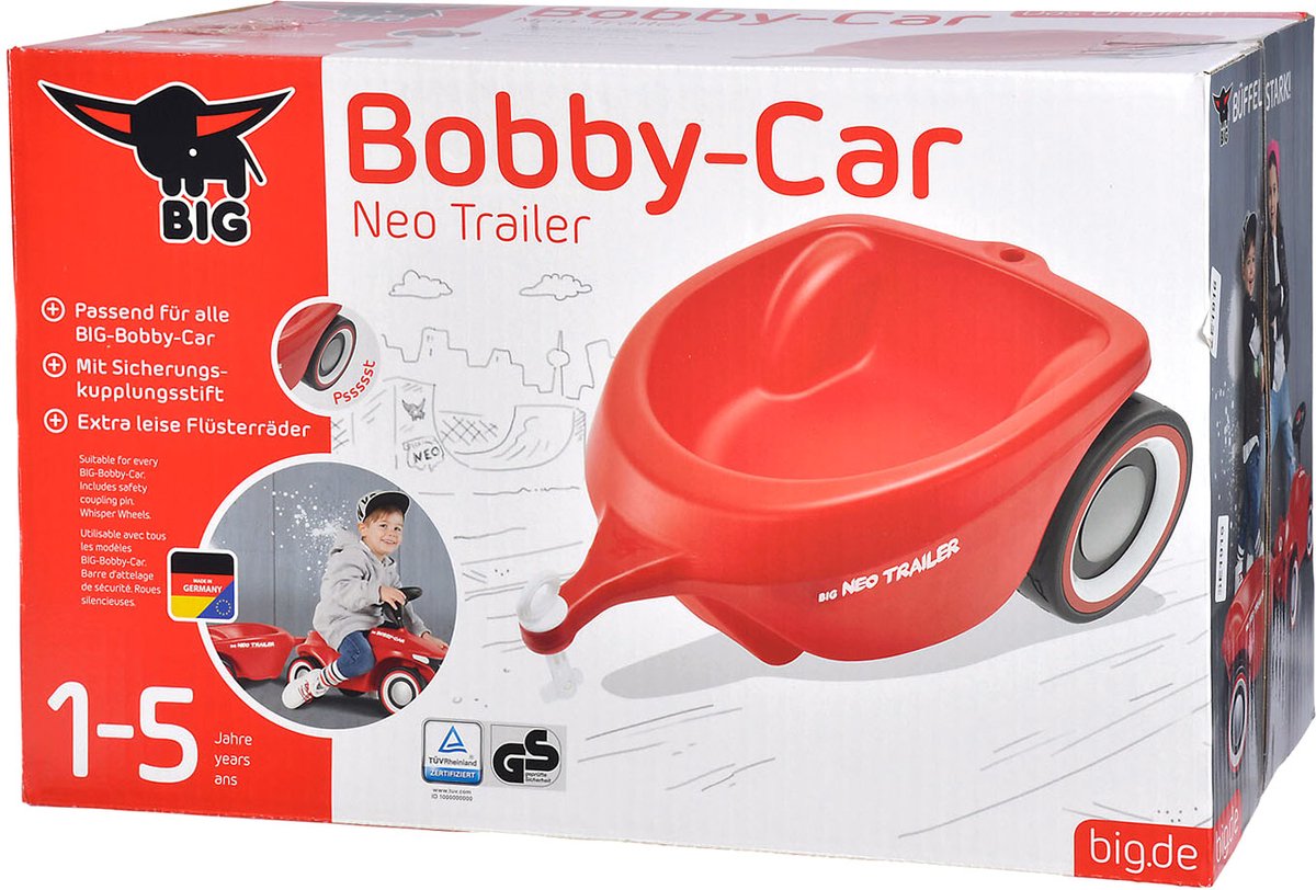 Big Bobby Car Neo Trailer Red