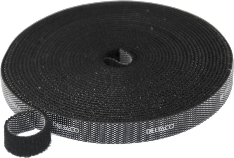 Fascetta fermacavi Deltaco cm05 Velcro - 10mm x 5m - nera