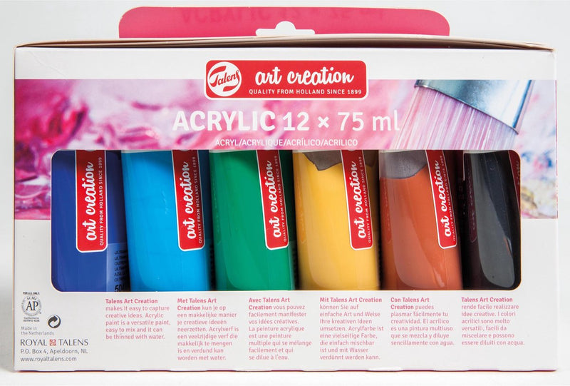 Creazione artistica di Talens • set di colori acrilici 12 x 75 ml