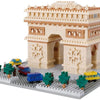 Juego de construcción Nanoblock Arc de Triomphe Deluxe - 1560 piezas.