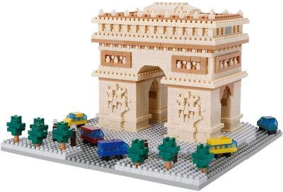 Juego de construcción Nanoblock Arc de Triomphe Deluxe - 1560 piezas.