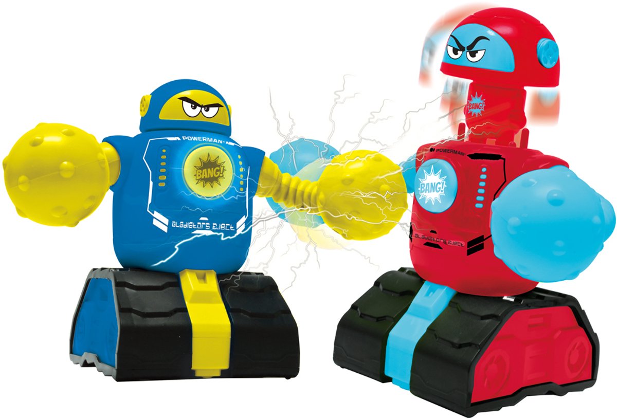 Combattenti Lexibook powerman® – set di 2 robot da combattimento con personaggi eiettabili, effetti luminosi e sonori