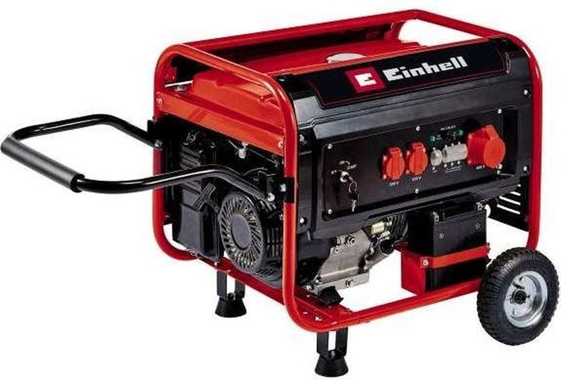 Generatore aggregato a 4 tempi Einhell TC-PG 55 E5 2x 230 V + 1x 400 V max. 5500 watt Voltaggio AVR 25 litri 7,5k kW