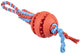 Duvo plus playtime giocattolo in corda rubrop tugger con palla per cani 33x8x8cm rosso