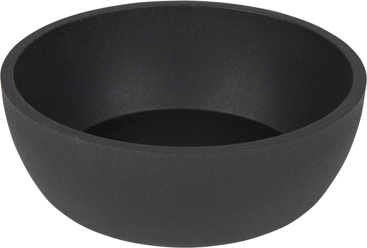 Comedero para perros de bambú District 70 – paquete de 2 – gris oscuro – talla s – antideslizante – cuenco de agua para comida para perros