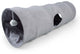 Duvo plus tunnel gioco fusa per gatti l-80x25x25 cm grigio