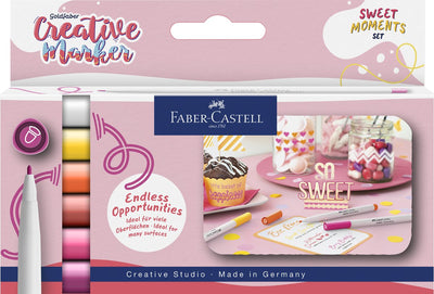 Pennarello Faber-castell - creative goldfaber - larghezza tratto 1,5 mm - set momenti dolci - fc-160602