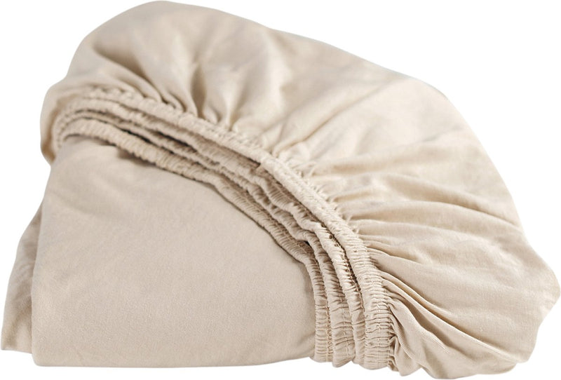 Cenerentola - lenzuolo con angoli - altezza materasso fino a 25 cm - jersey - 140x210 220 cm - colore sabbia
