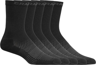 Craft active high sock 5-pack unisex sports socks - black