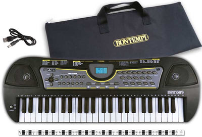 Bontempi spa bontempi - digital keyboard - 49 keys + adapter + bag